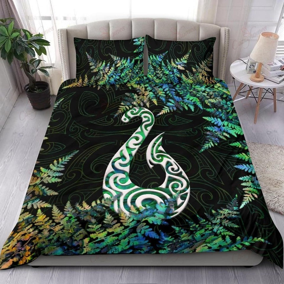 New Zealand Shell Doona Duvet Cover Maori Bedding Set Double Queen KING 6# Gift